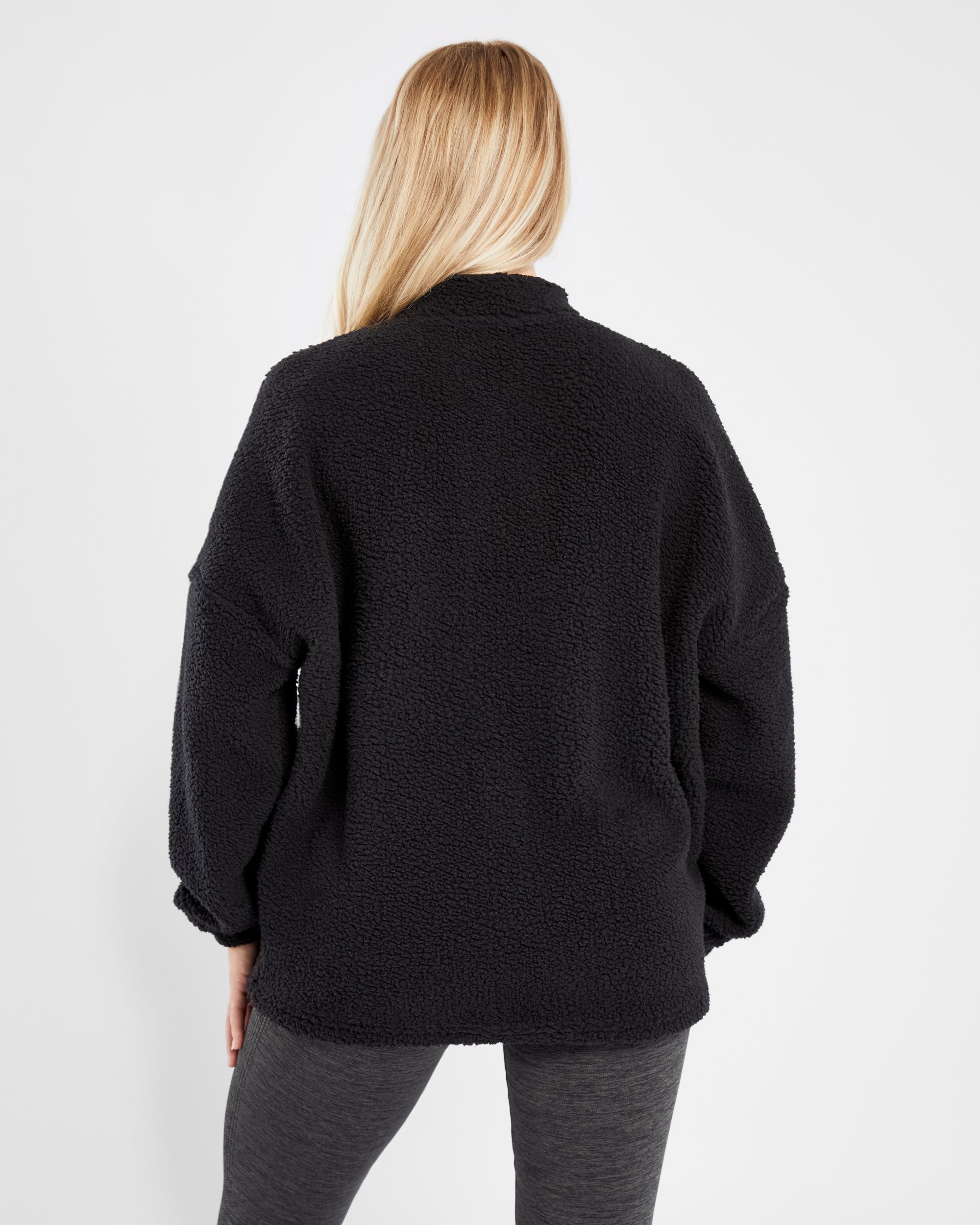 Varsity Oversized Fleece - Noir