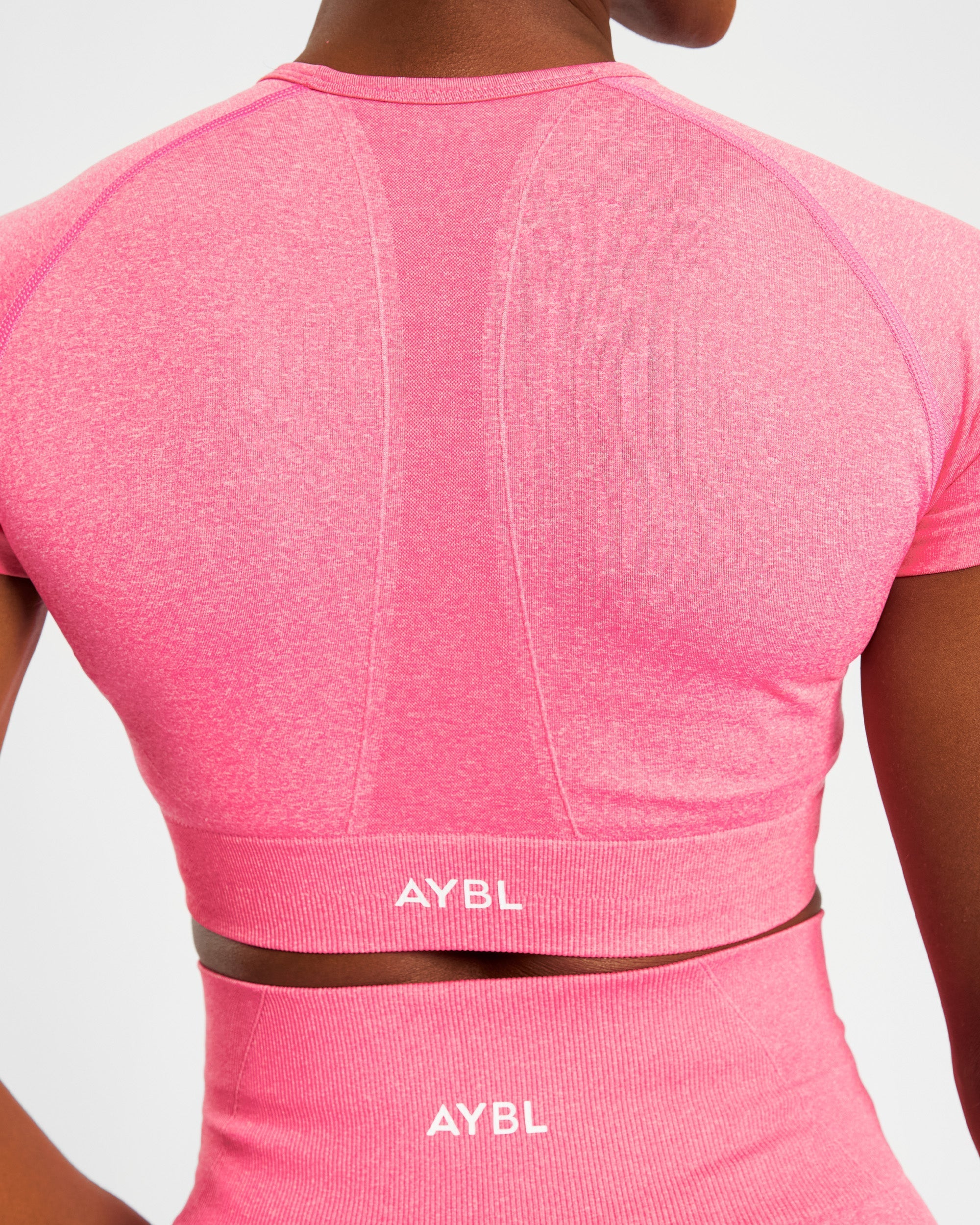 Empower Seamless Crop Top - Rose Marl