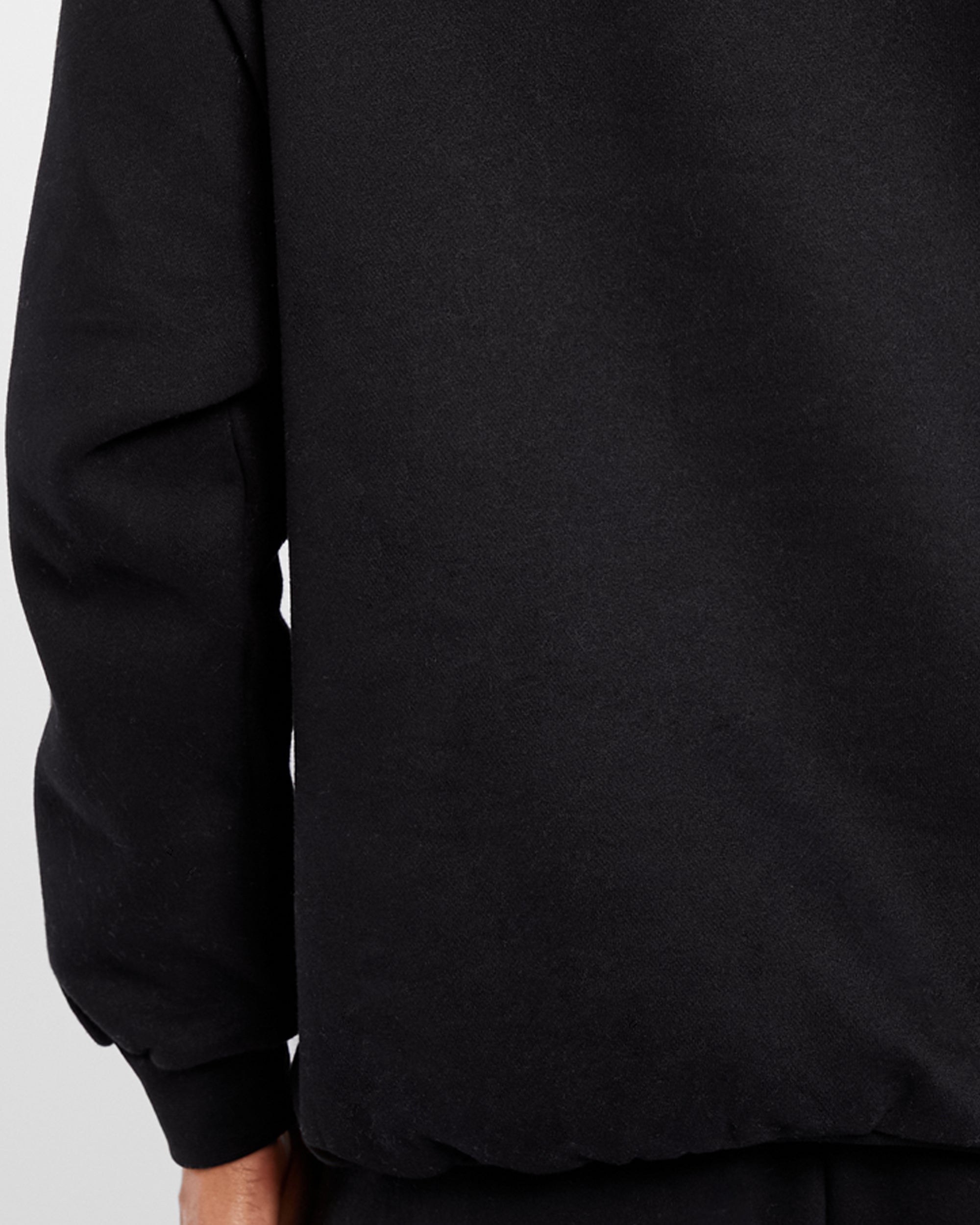 Varsity Oversized Sweatshirt - Noir