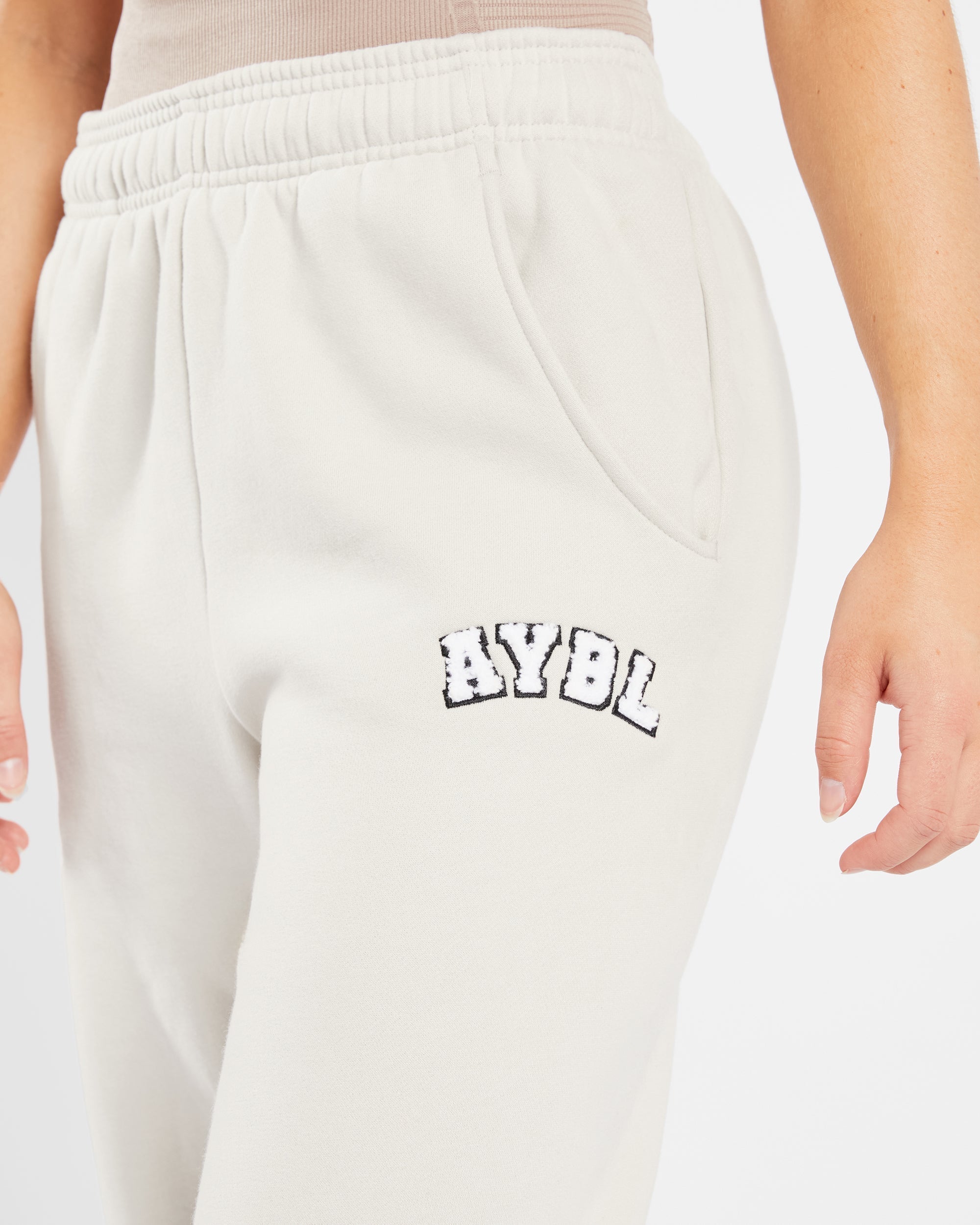 Varsity Oversized Joggers - Sand