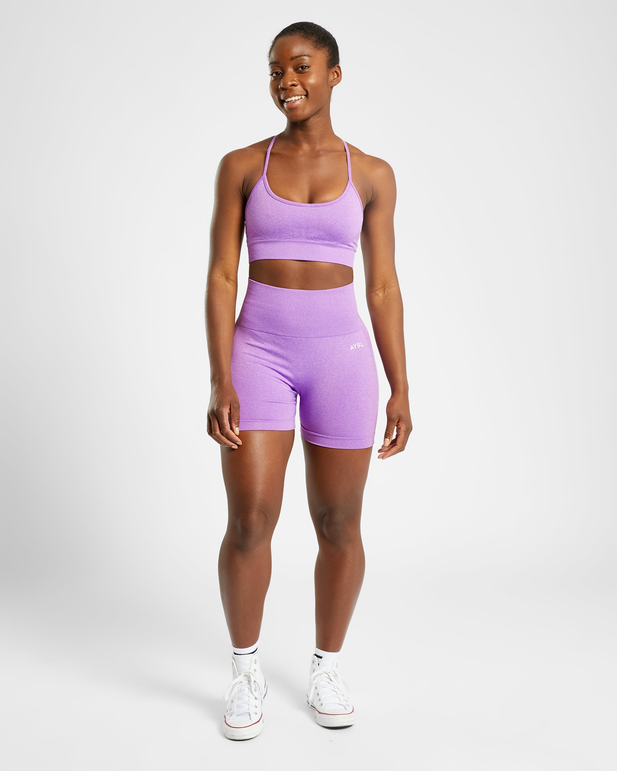 Empower Seamless Sports Bra - Violet Marl