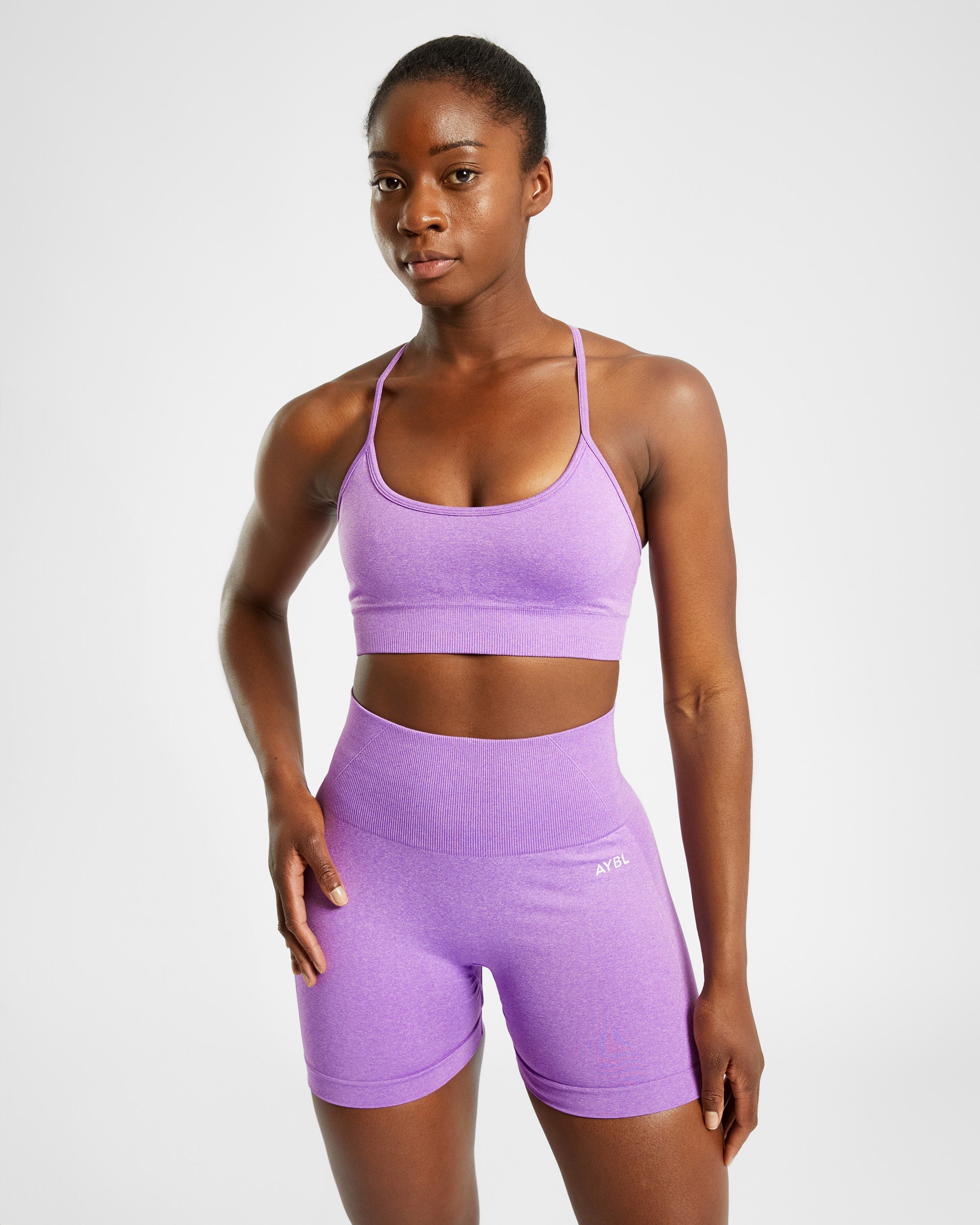 Empower Seamless Sports Bra - Violet Marl