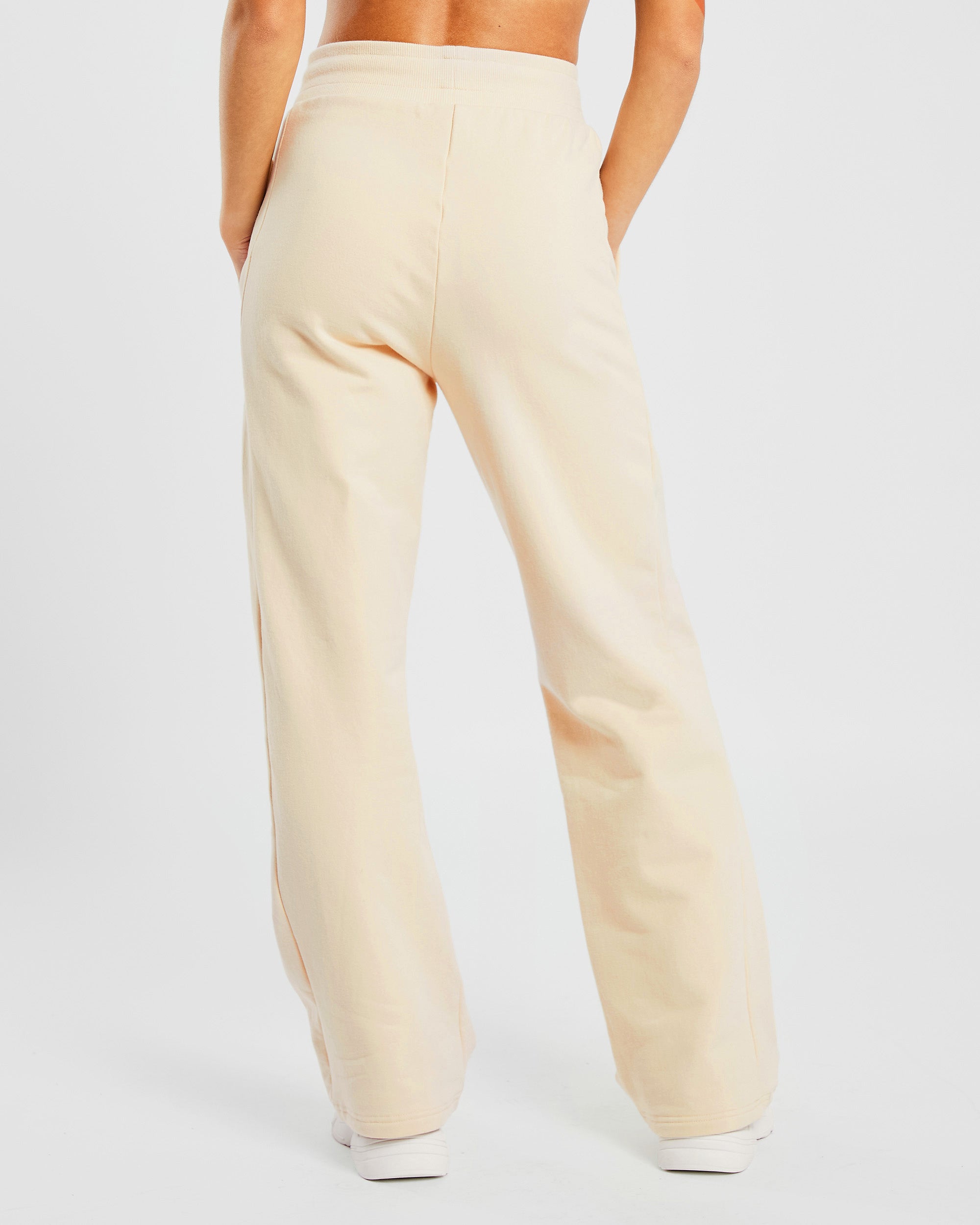 Everyday Relaxed Straight Leg Joggers - Cream