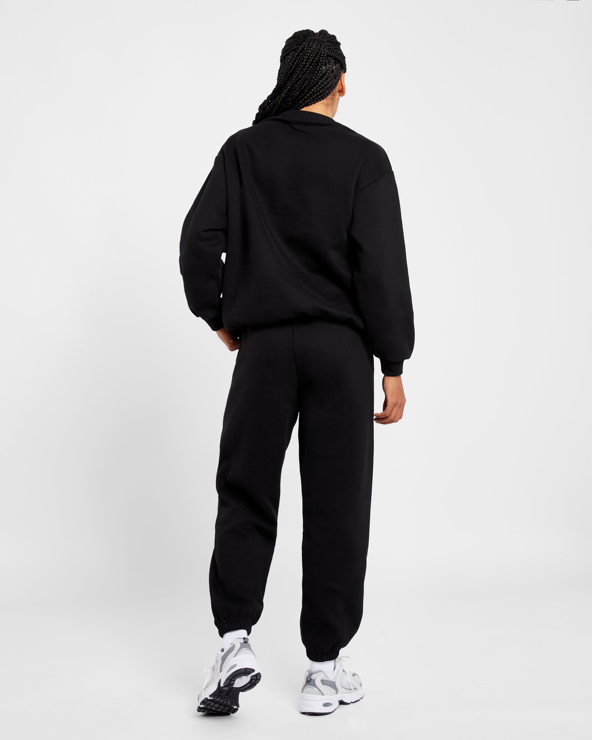 Varsity Oversized Sweatshirt - Noir