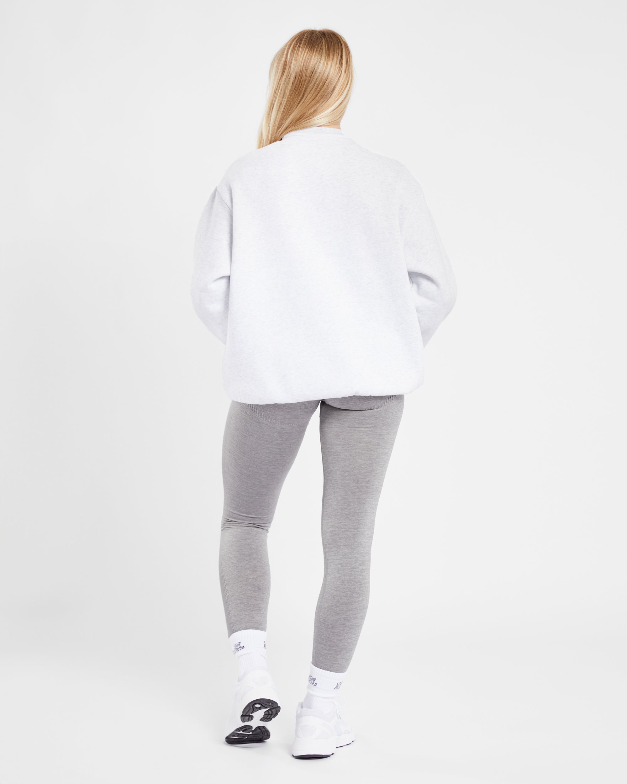 Varsity Oversized Sweatshirt - Heather Gris