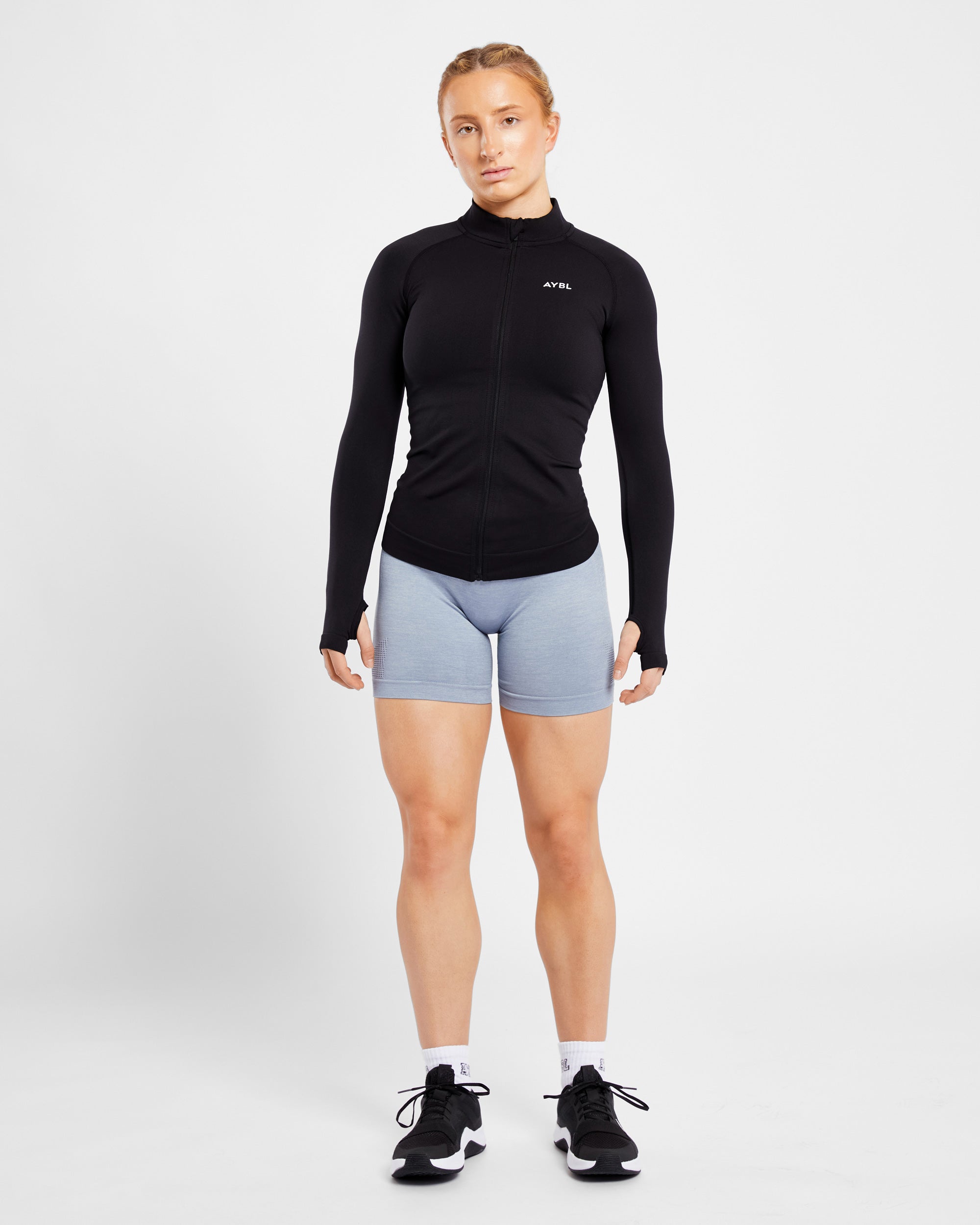 Essential Seamless Zip Jacket - Noir