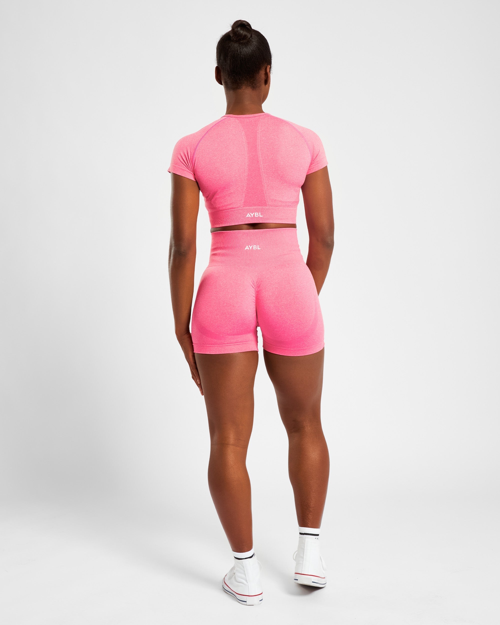 Empower Seamless Crop Top - Rose Marl