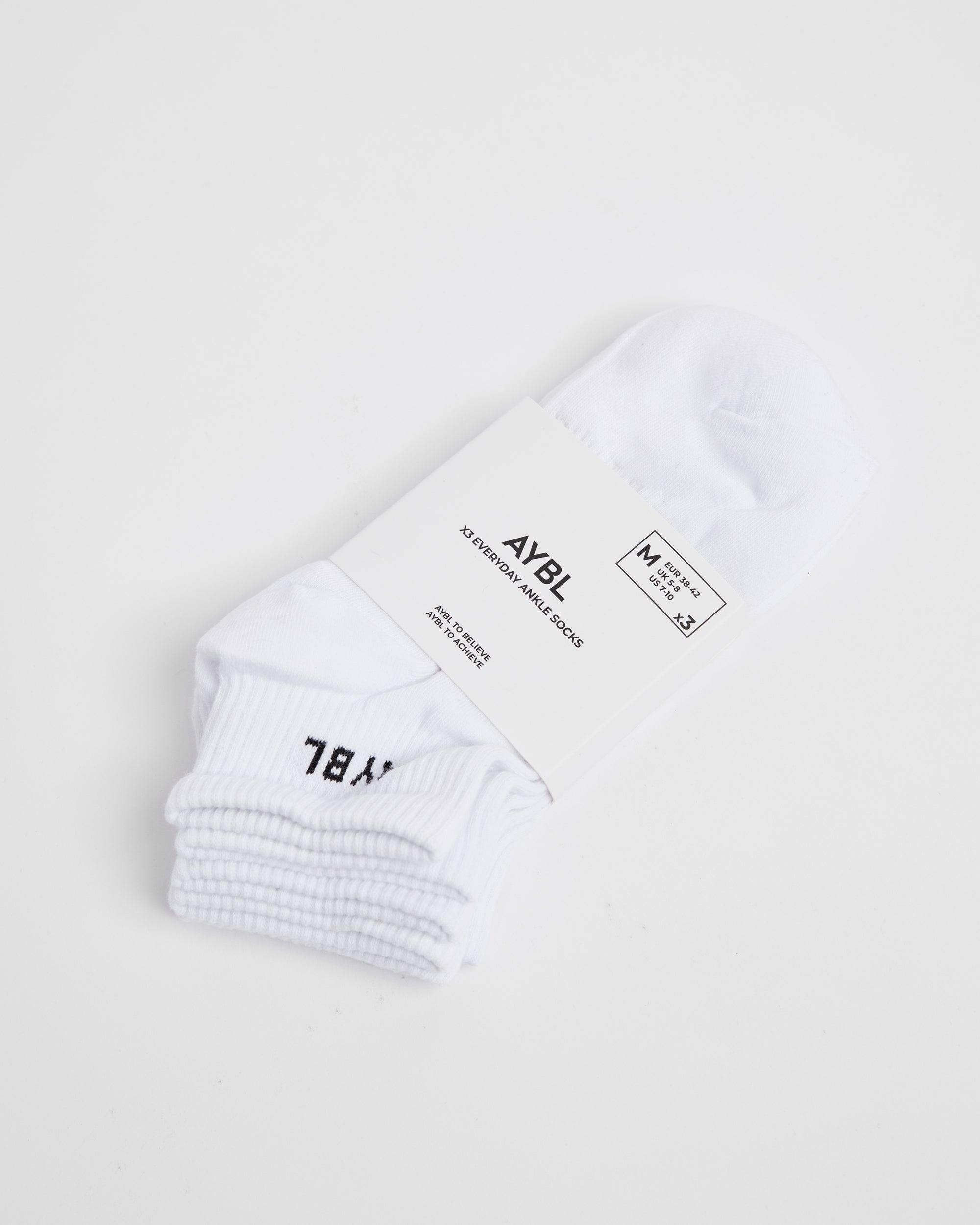 Everyday Ankle Socks (3 Pack) - Blanc