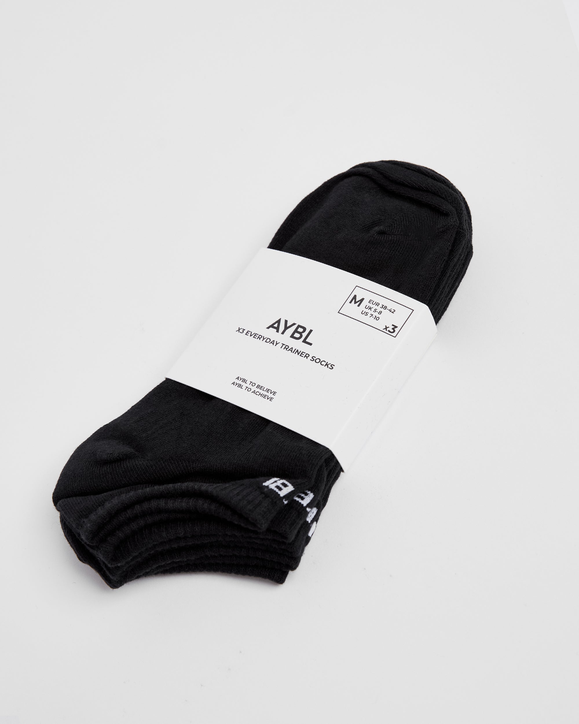 Everyday Trainer Socks (3 Pack) - Noir