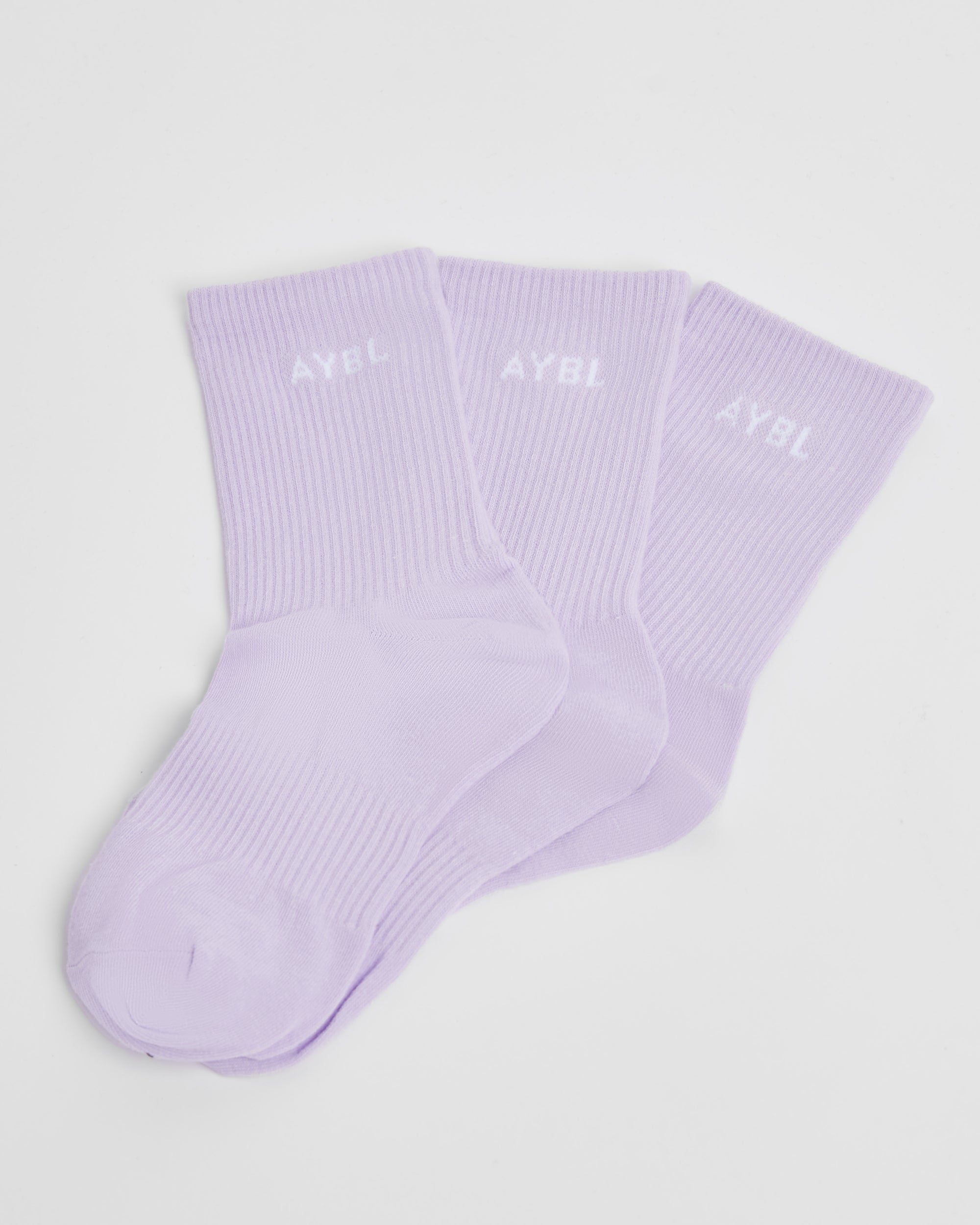 Everyday Crew Socks (3 Pack) - Violet