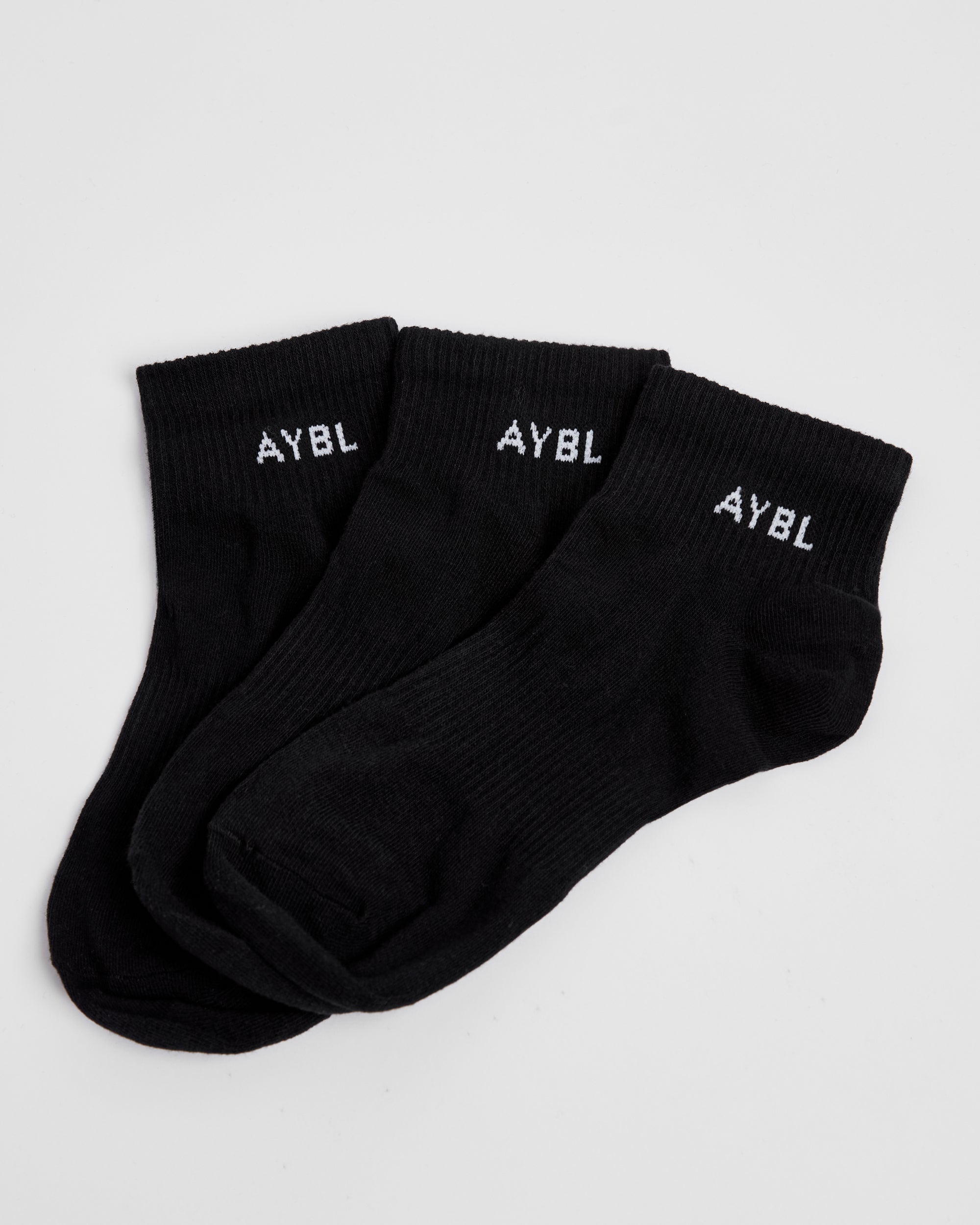 Everyday Ankle Socks (3 Pack) - Noir