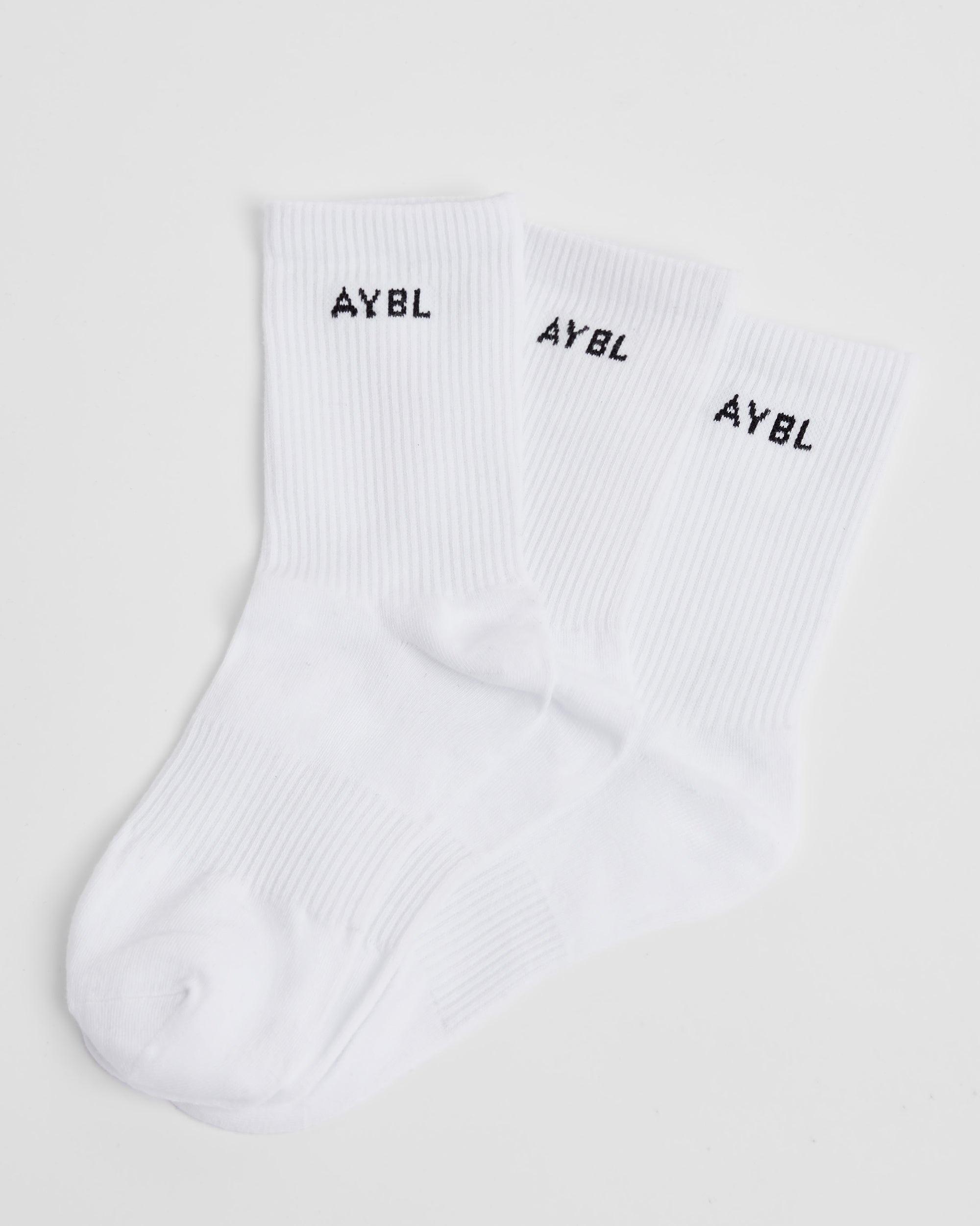 Everyday Crew Socks (3 Pack) - Blanc