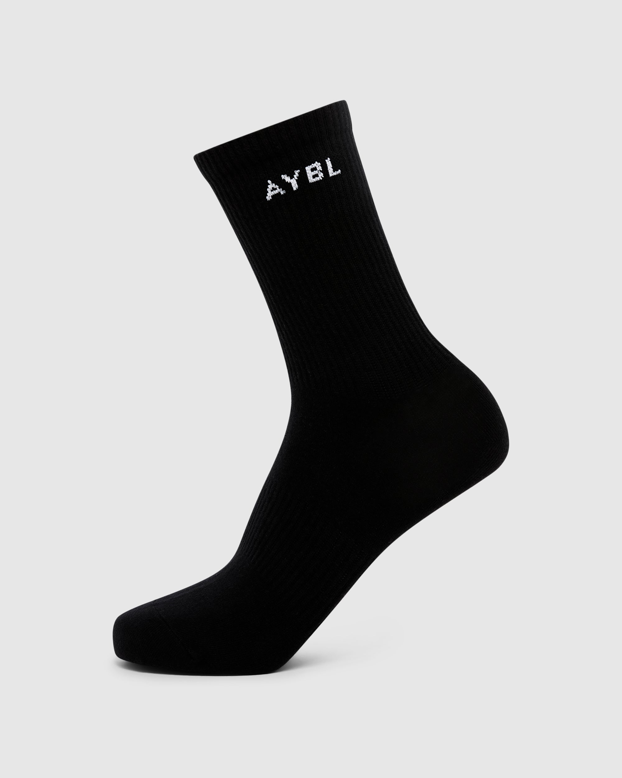 Everyday Crew Socks (3 Pack) - Black/White/Grey