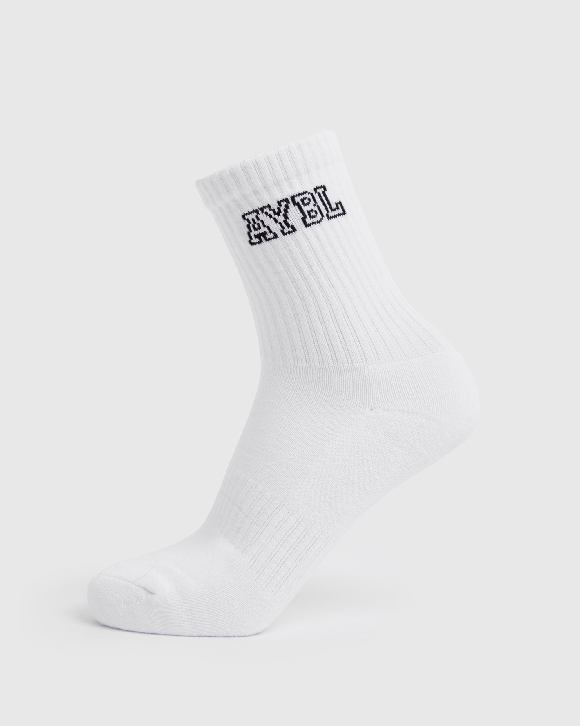 Varsity Crew Socks - Blanc