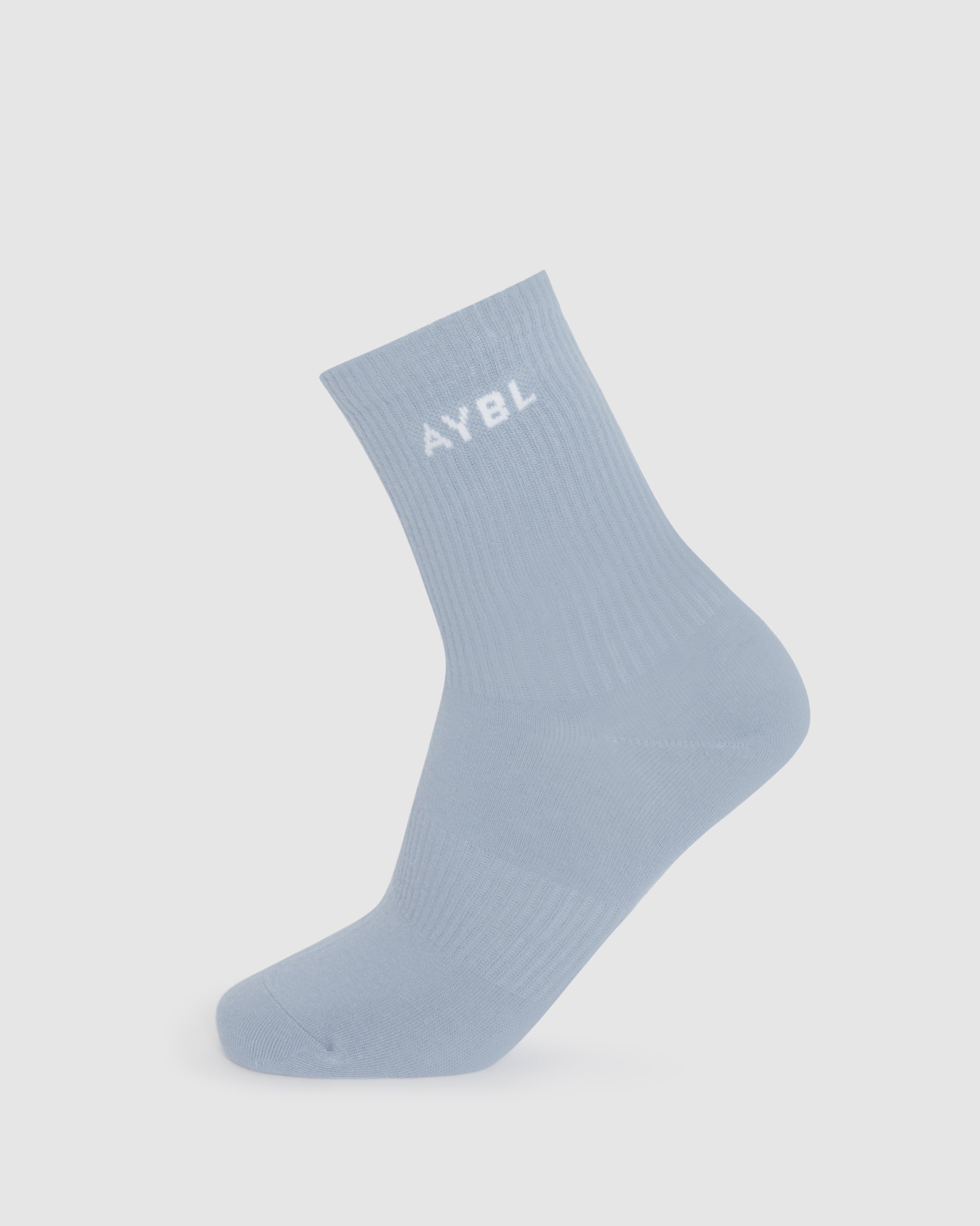 Everyday Crew Socks (3 Pack) - Slate Bleu/Light Bleu/Blanc