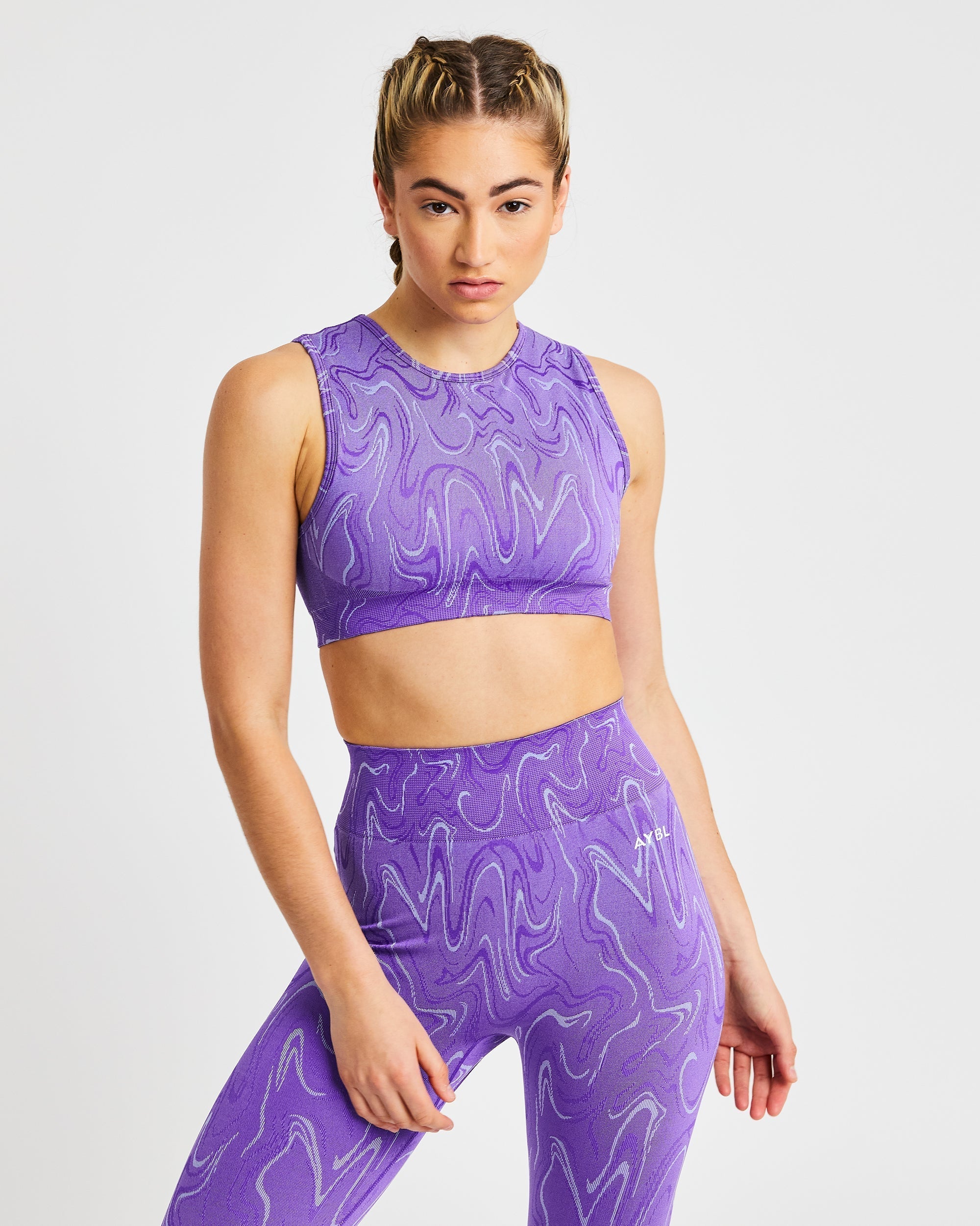 Velocity Seamless Crop Vest - Violet