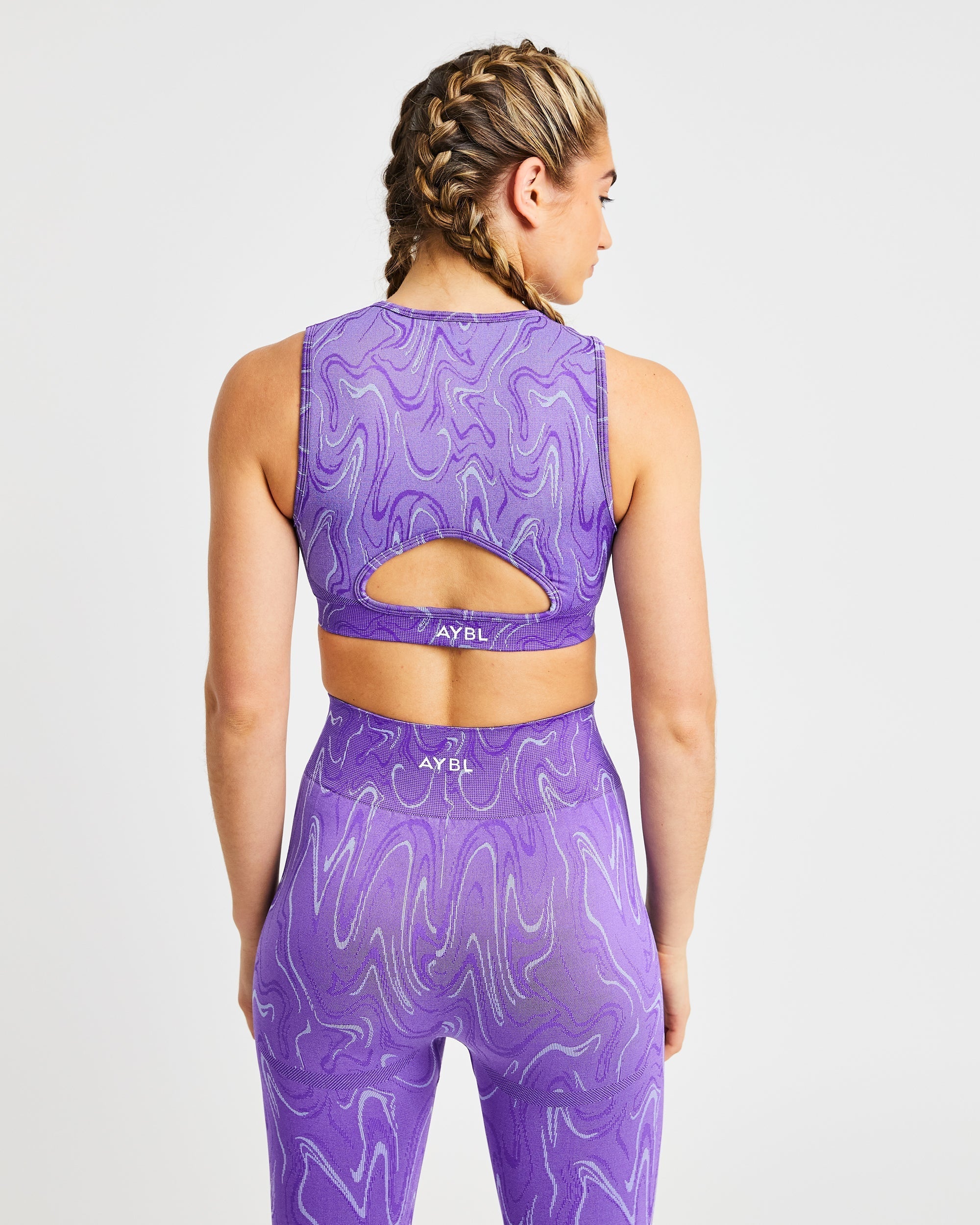 Velocity Seamless Crop Vest - Violet