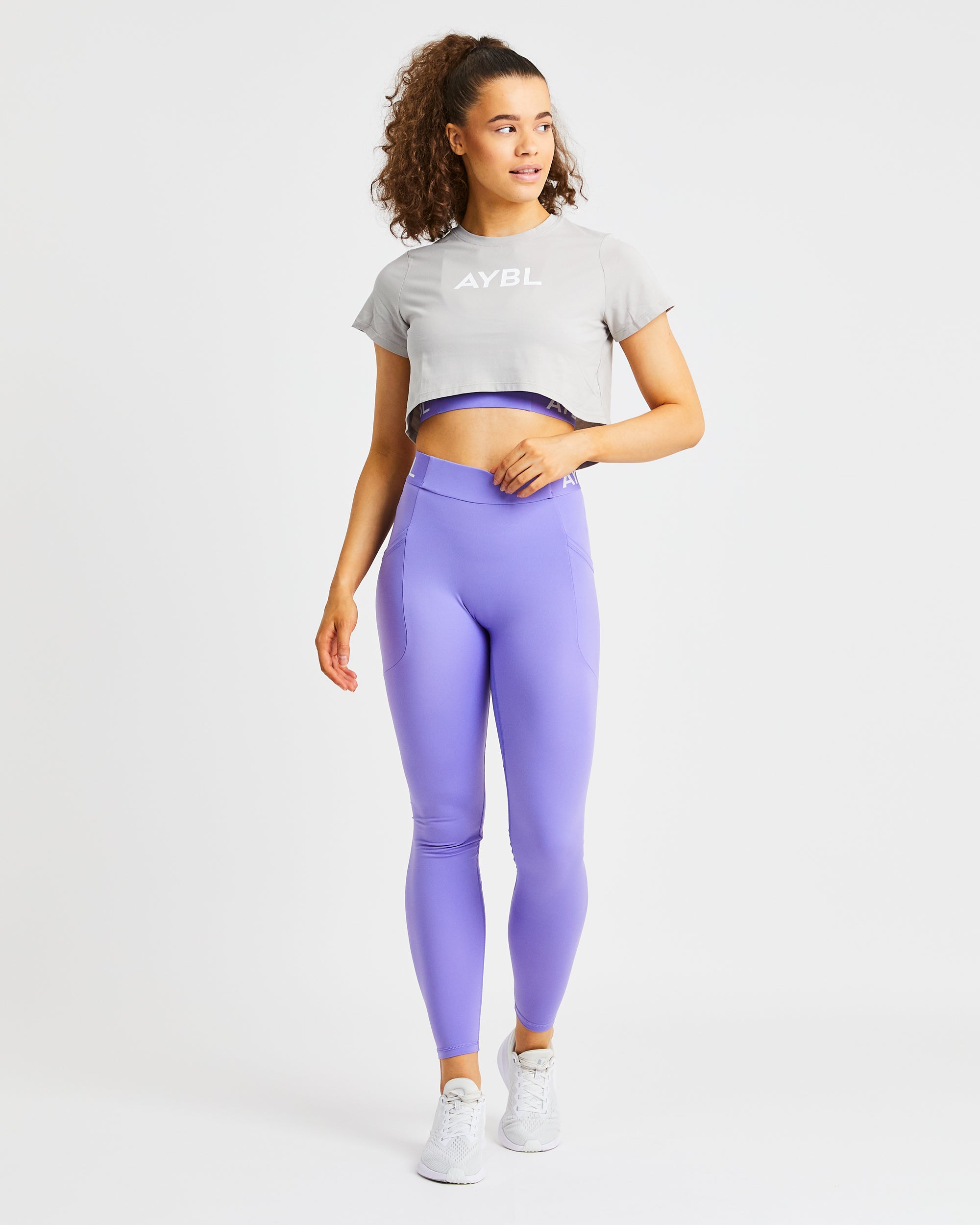 Crop T Shirt - Gris