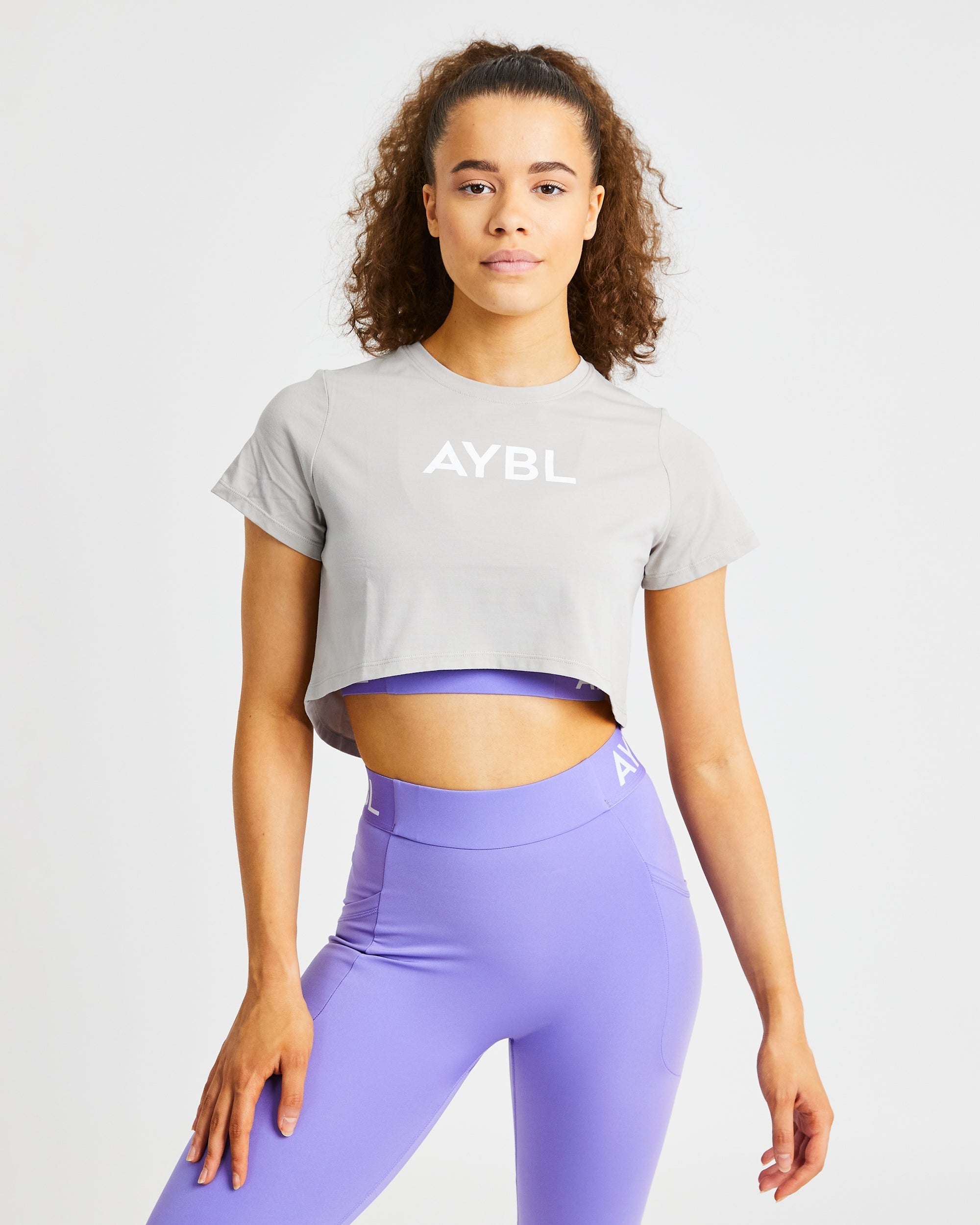 Crop T Shirt - Gris