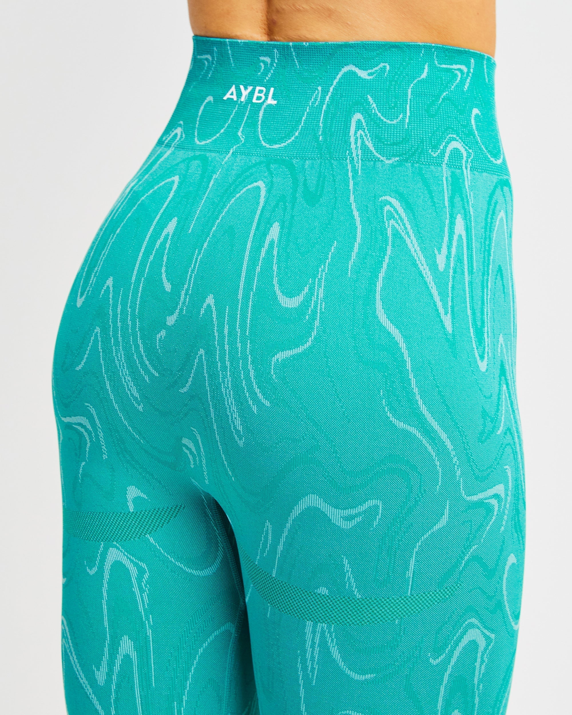 Velocity Seamless Leggings - Turquoise