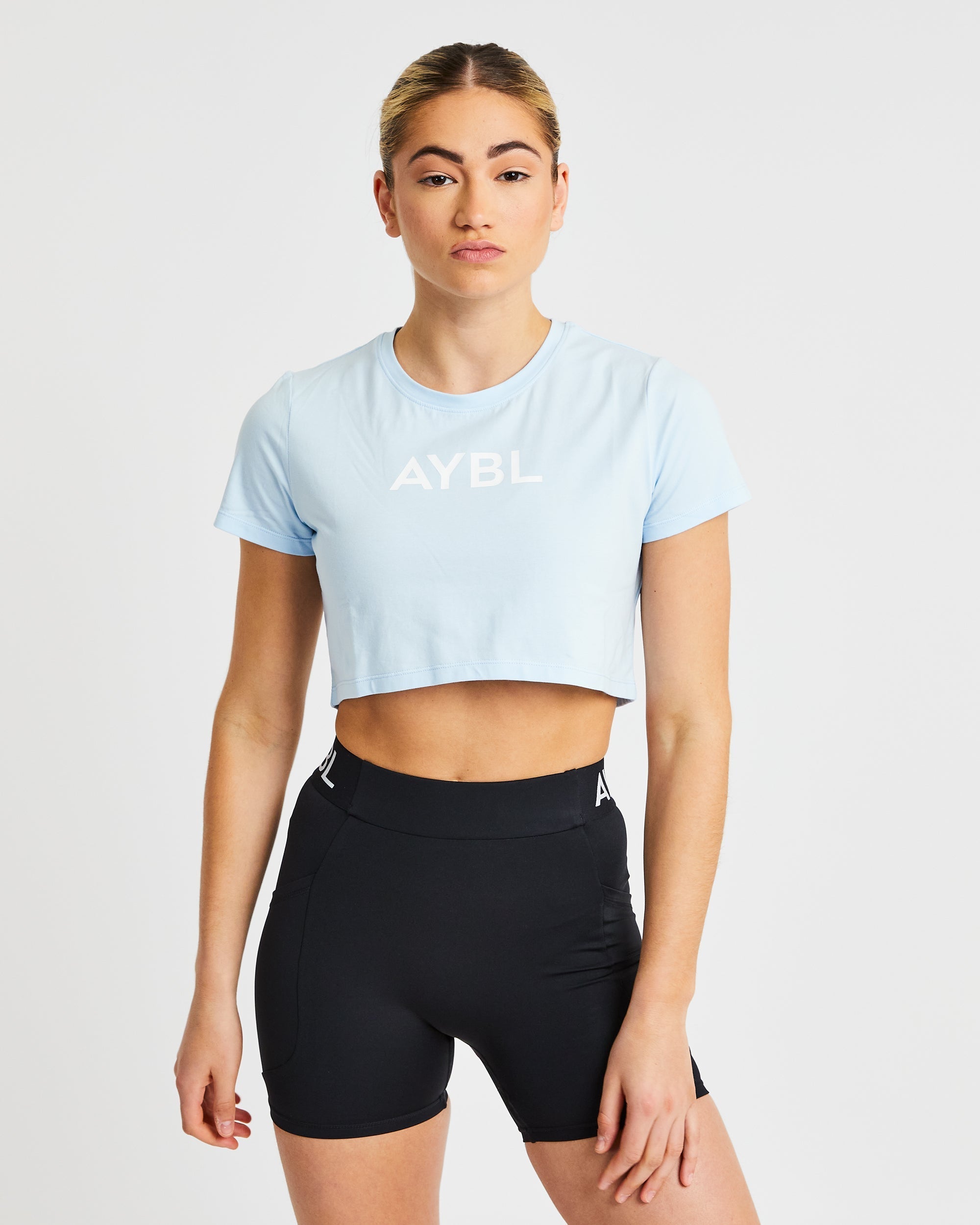 Crop T Shirt - Bleu