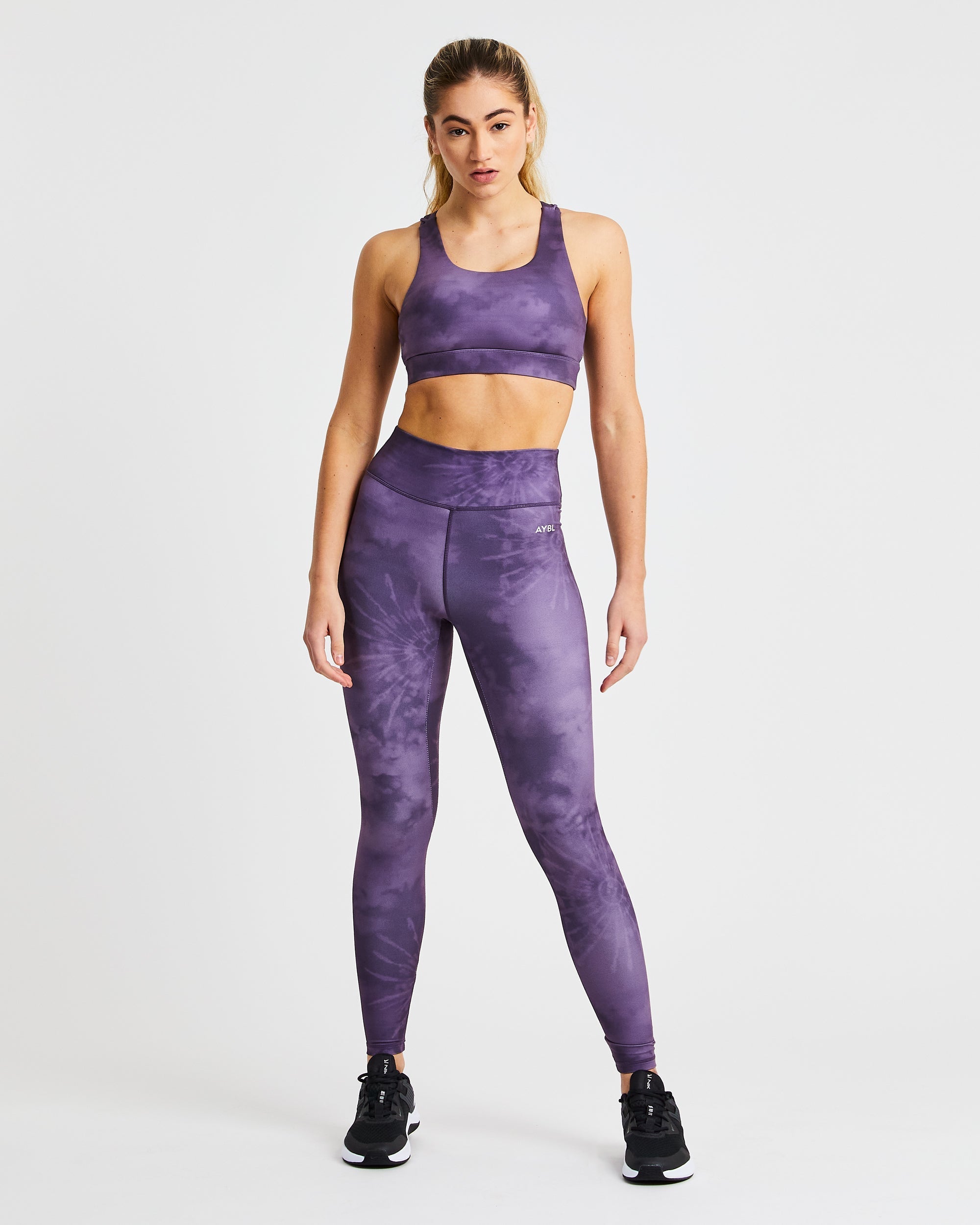 Core Sports Bra - Violet Tie Dye