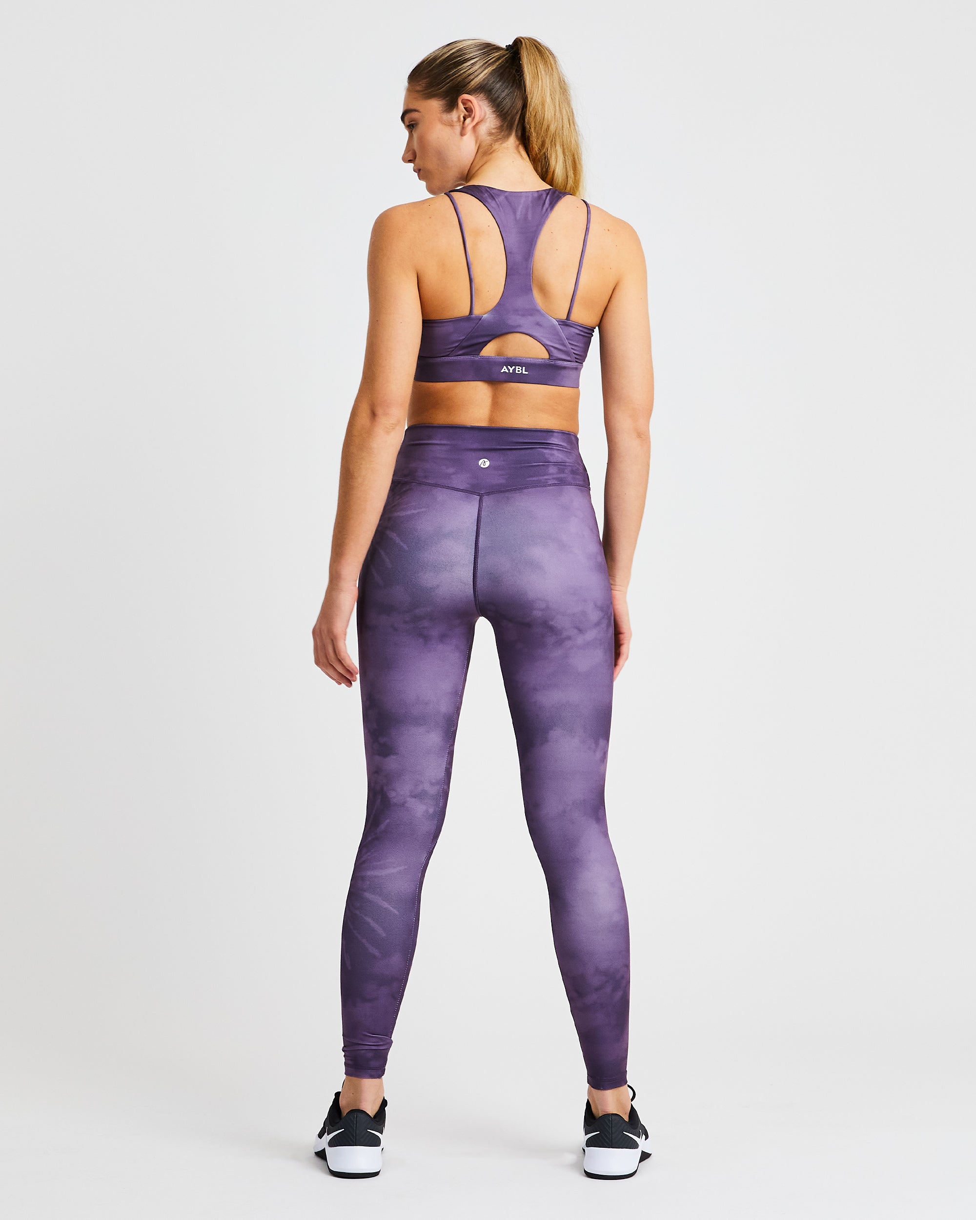 Core Sports Bra - Violet Tie Dye