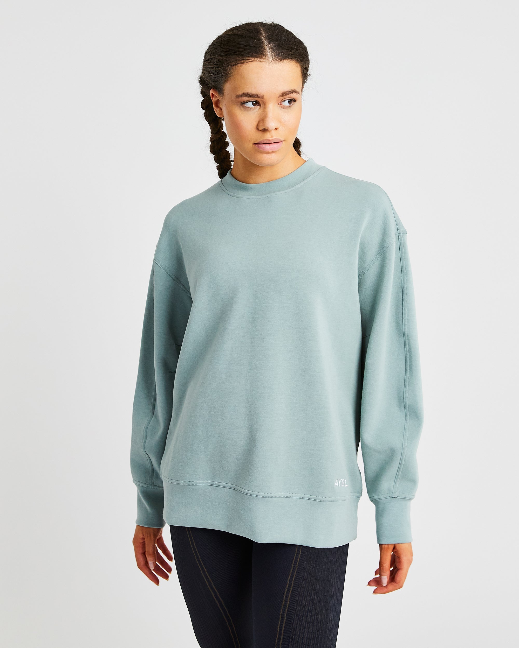 Oversized Jumper - Sage Vert