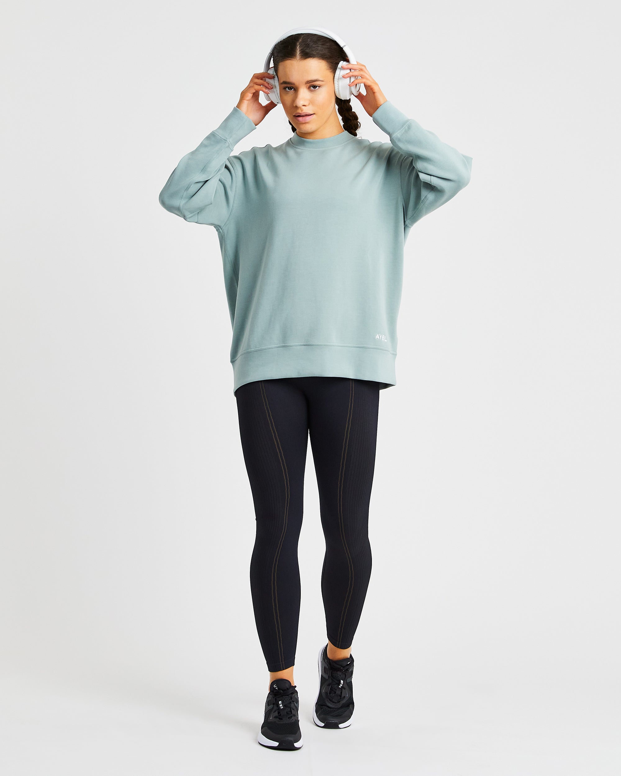 Oversized Jumper - Sage Vert