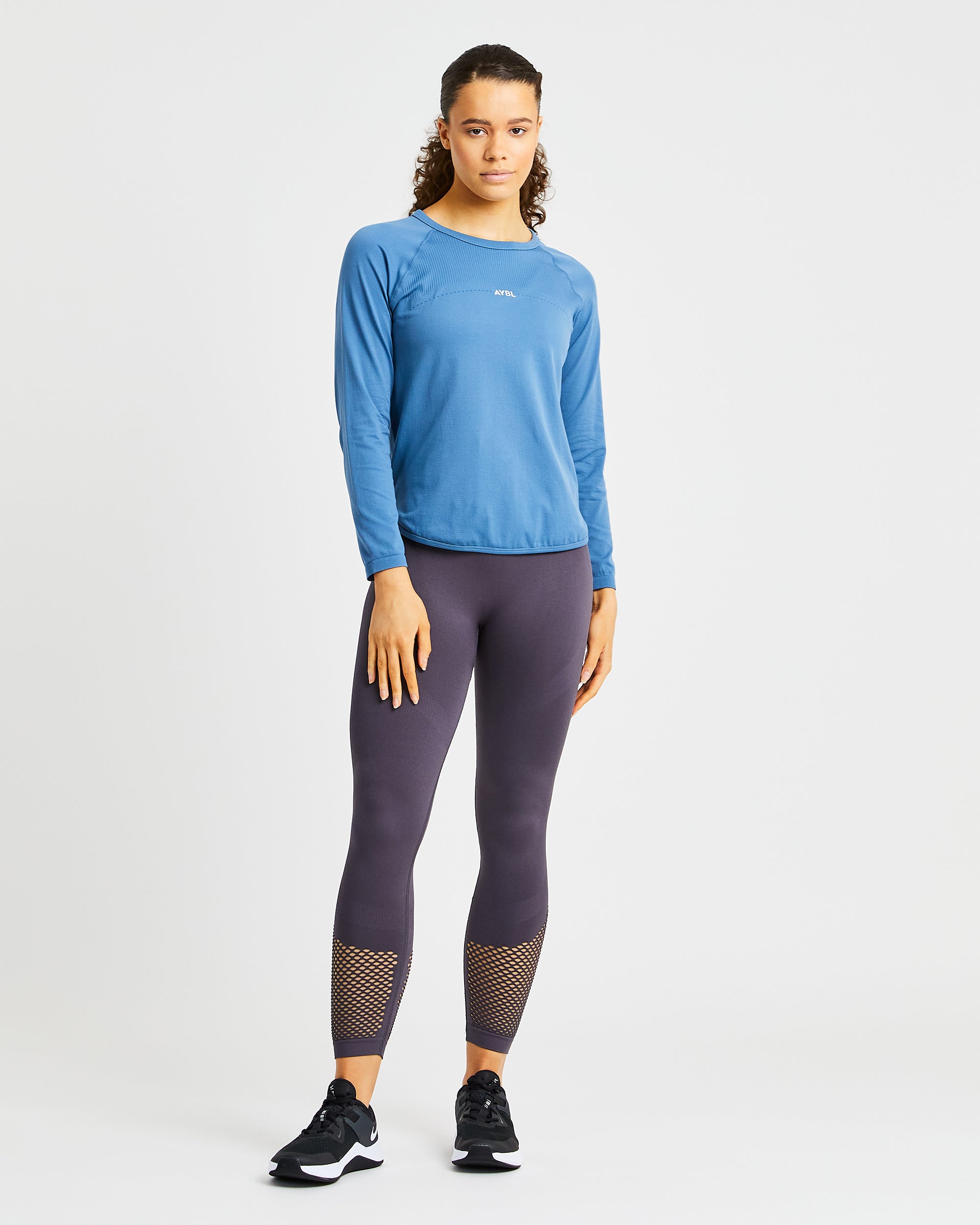 Reform Seamless Long Sleeve T Shirt - Petrol Bleu