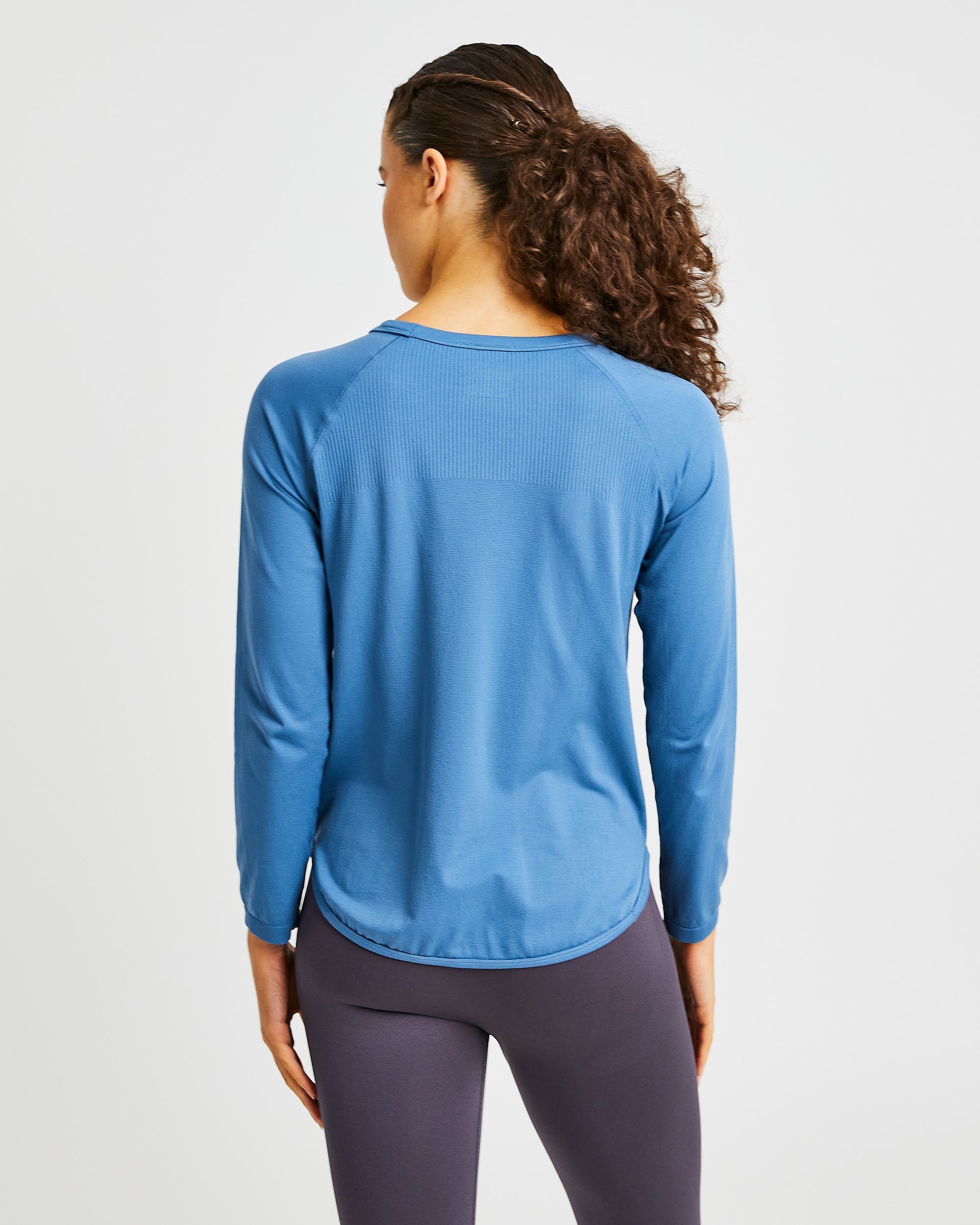 Reform Seamless Long Sleeve T Shirt - Petrol Bleu