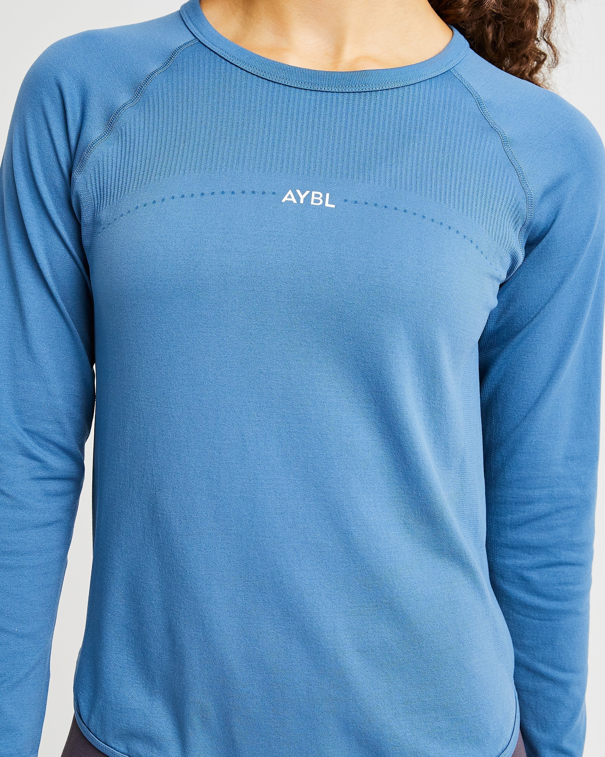 Reform Seamless Long Sleeve T Shirt - Petrol Bleu