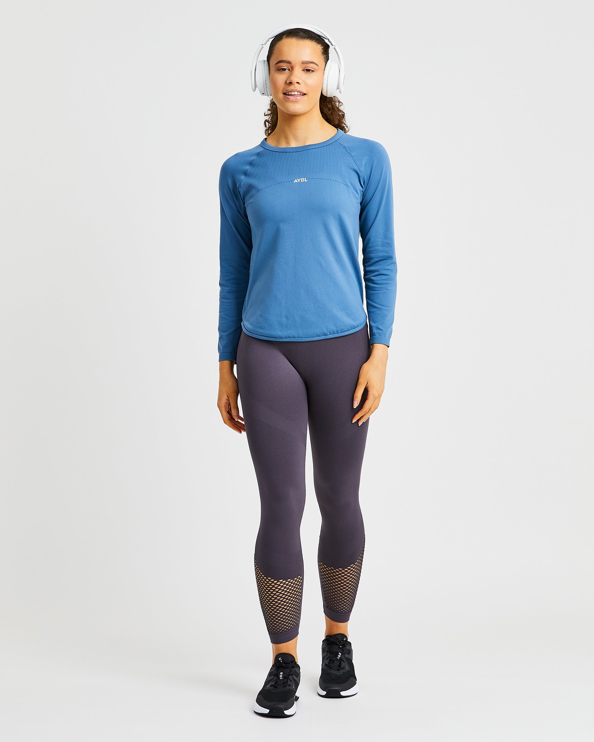 Reform Seamless Long Sleeve T Shirt - Petrol Bleu