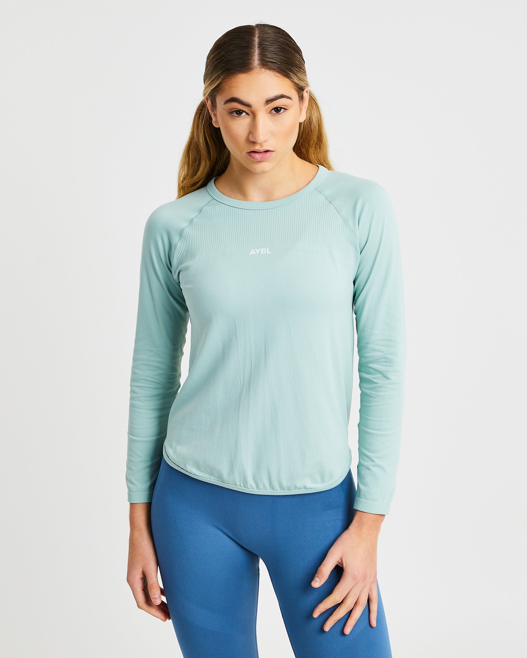 Reform Seamless Long Sleeve T Shirt - Sage Vert