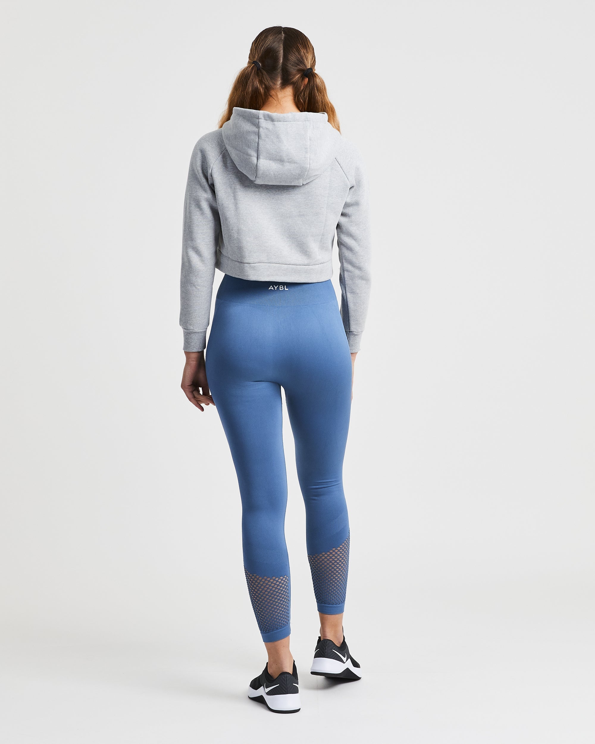Staple Crop Hoodie - Light Gris
