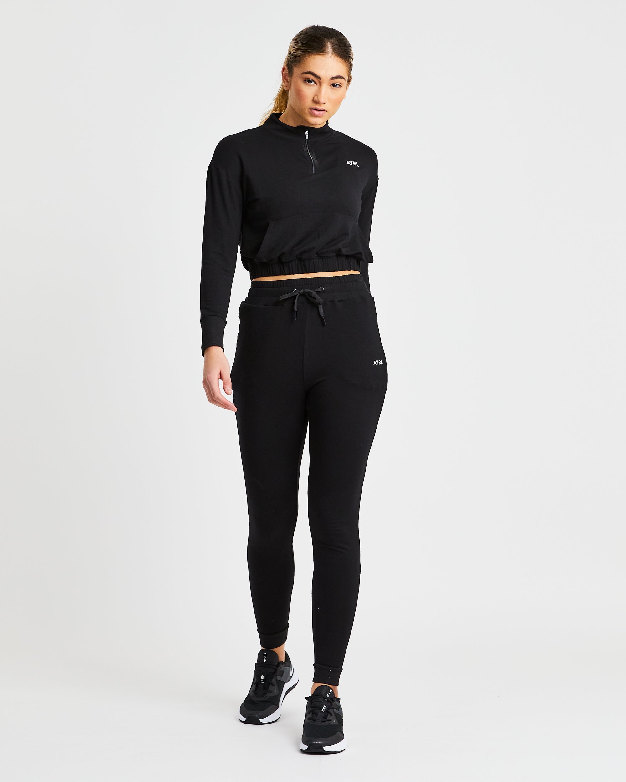 Studio 1/2 Zip Pullover - Noir