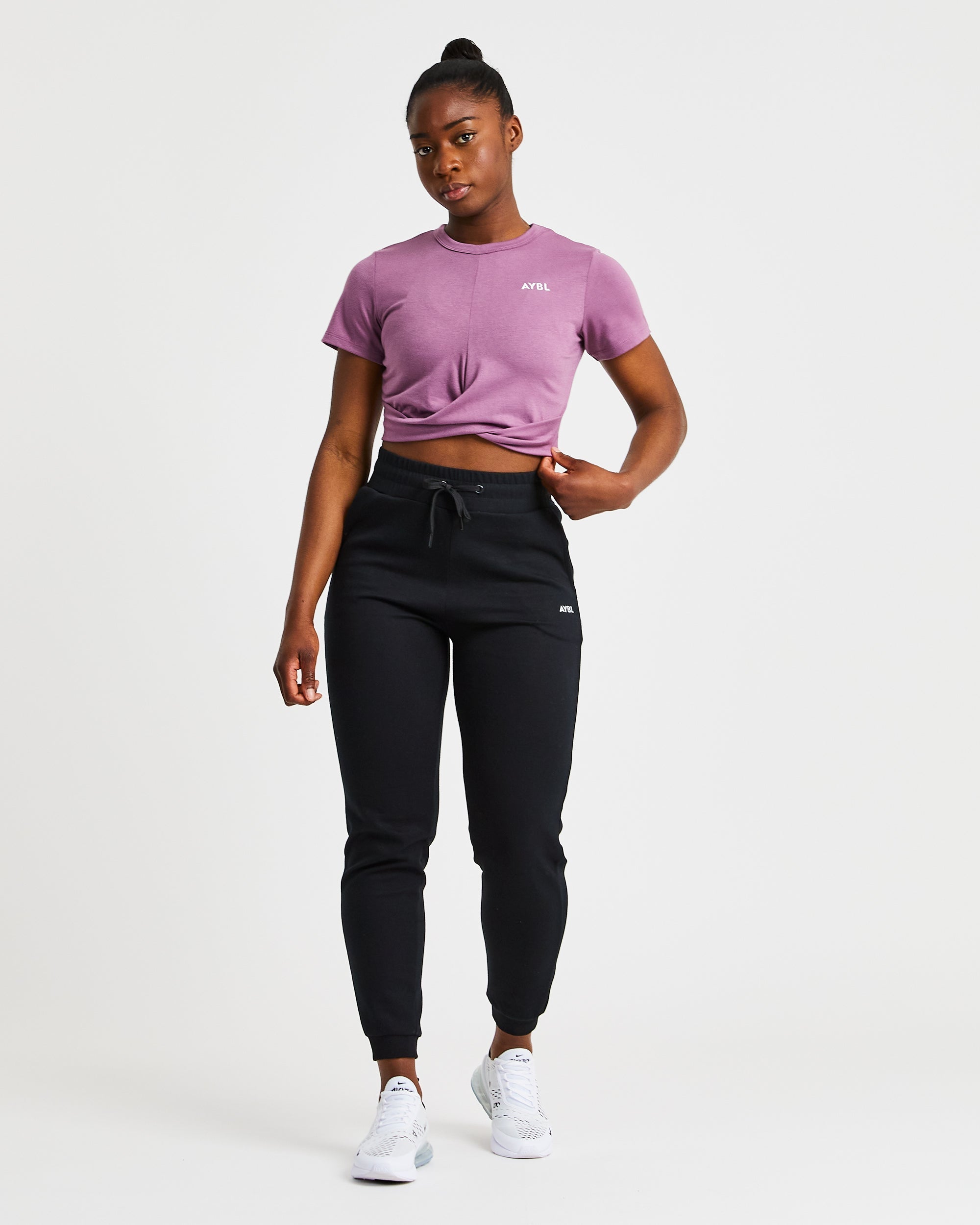 Element Twist Top - Mauve Violet