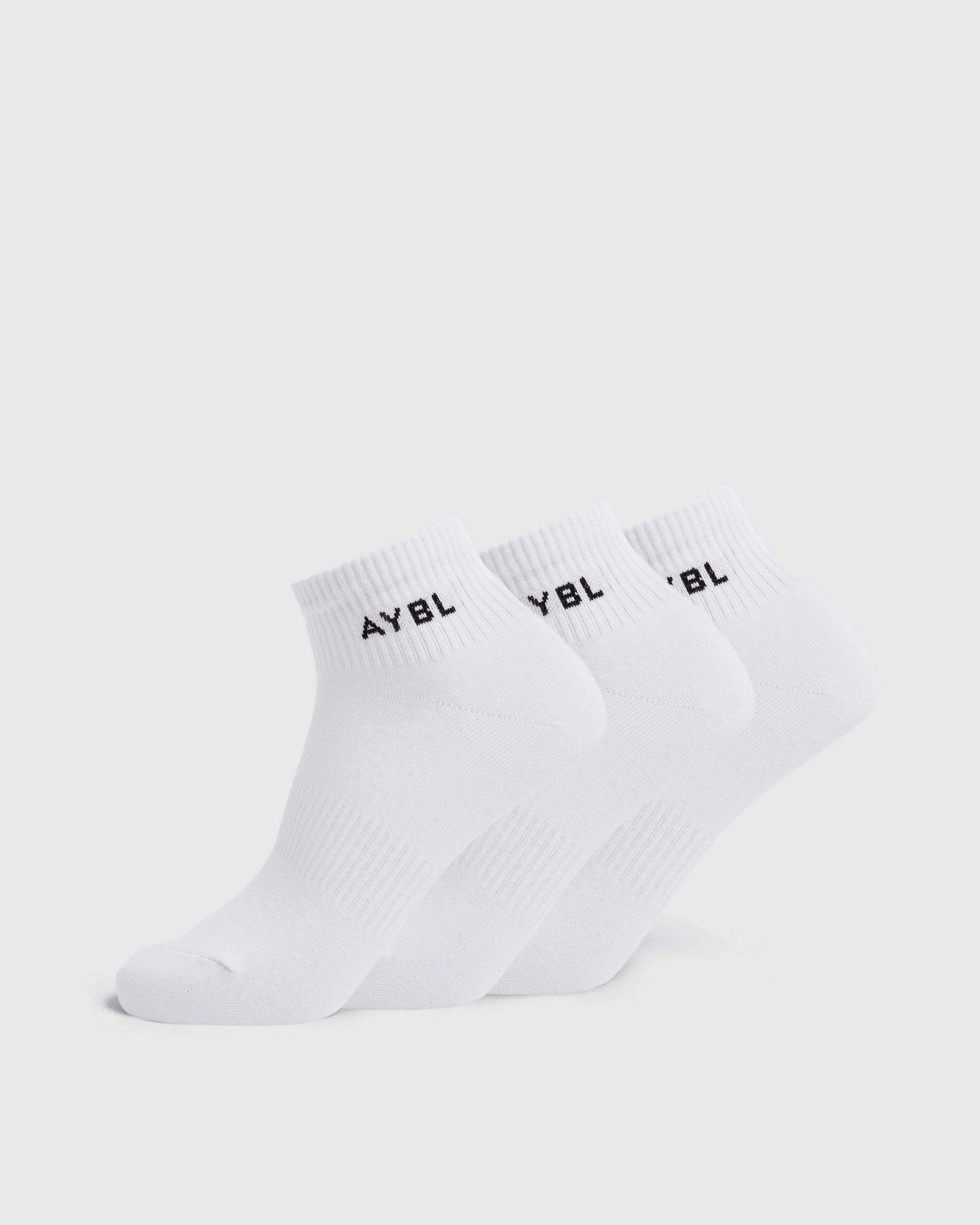 Everyday Ankle Socks (3 Pack) - Blanc